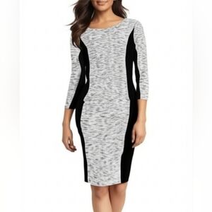 NWT Old Navy Womens Grey Black Long Sleeve Stretch Minidress S/P